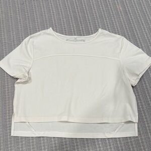 Alphalete White Crop Top